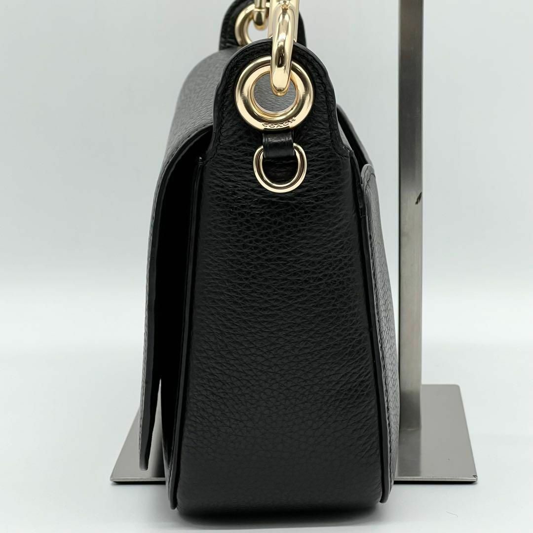 COACH(コーチ)の✨️極美品✨️コーチ ジェス ショルダーバッグ フラップバッグ レザー ブラック レディースのバッグ(ショルダーバッグ)の商品写真