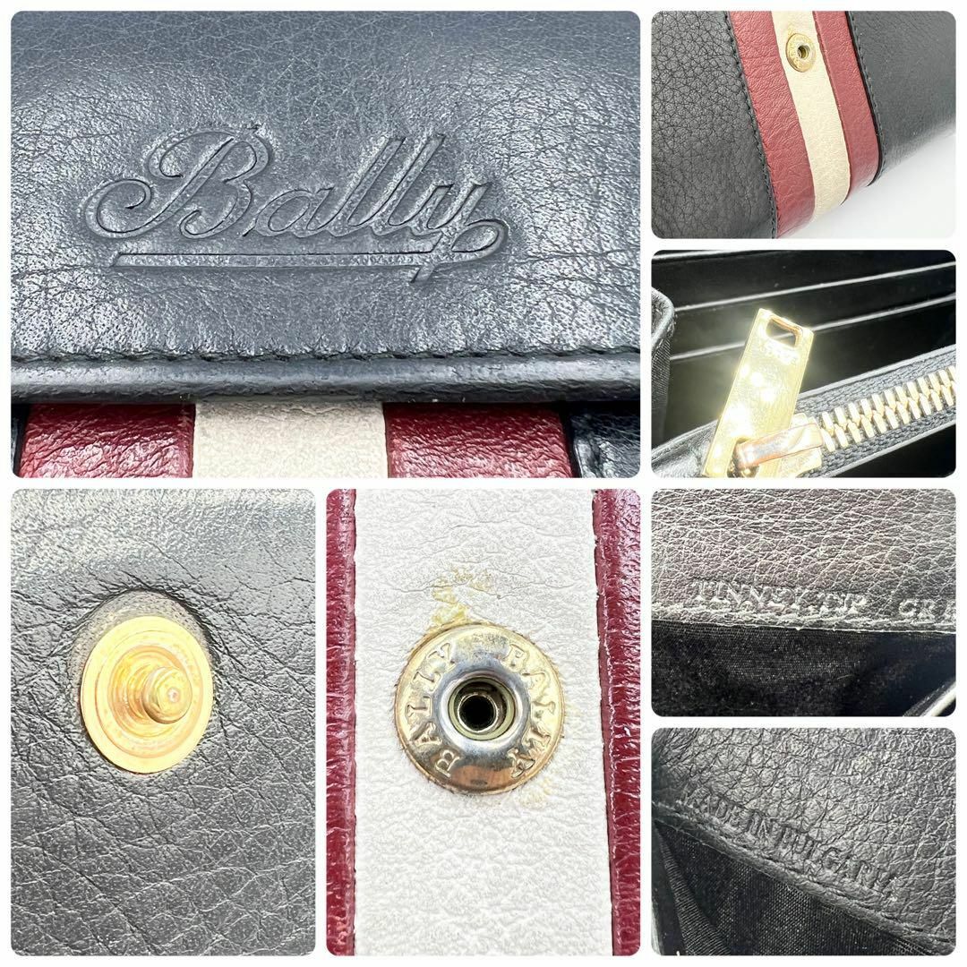 Bally(バリー)の【美品】バリー Bally 長財布 ティニー ブラック 黒 TINNEY 箱付き レディースのファッション小物(財布)の商品写真