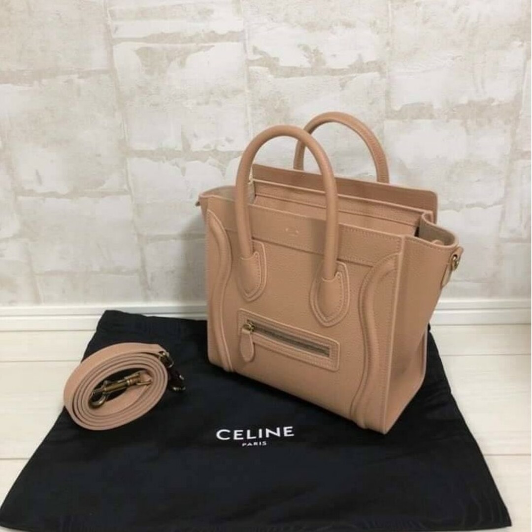 celine(セリーヌ)のCELINE　ラゲージナノ　デザートローズ レディースのバッグ(ハンドバッグ)の商品写真