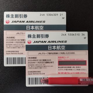ジャル(ニホンコウクウ)(JAL(日本航空))のJAL株主割引券2枚セット(その他)