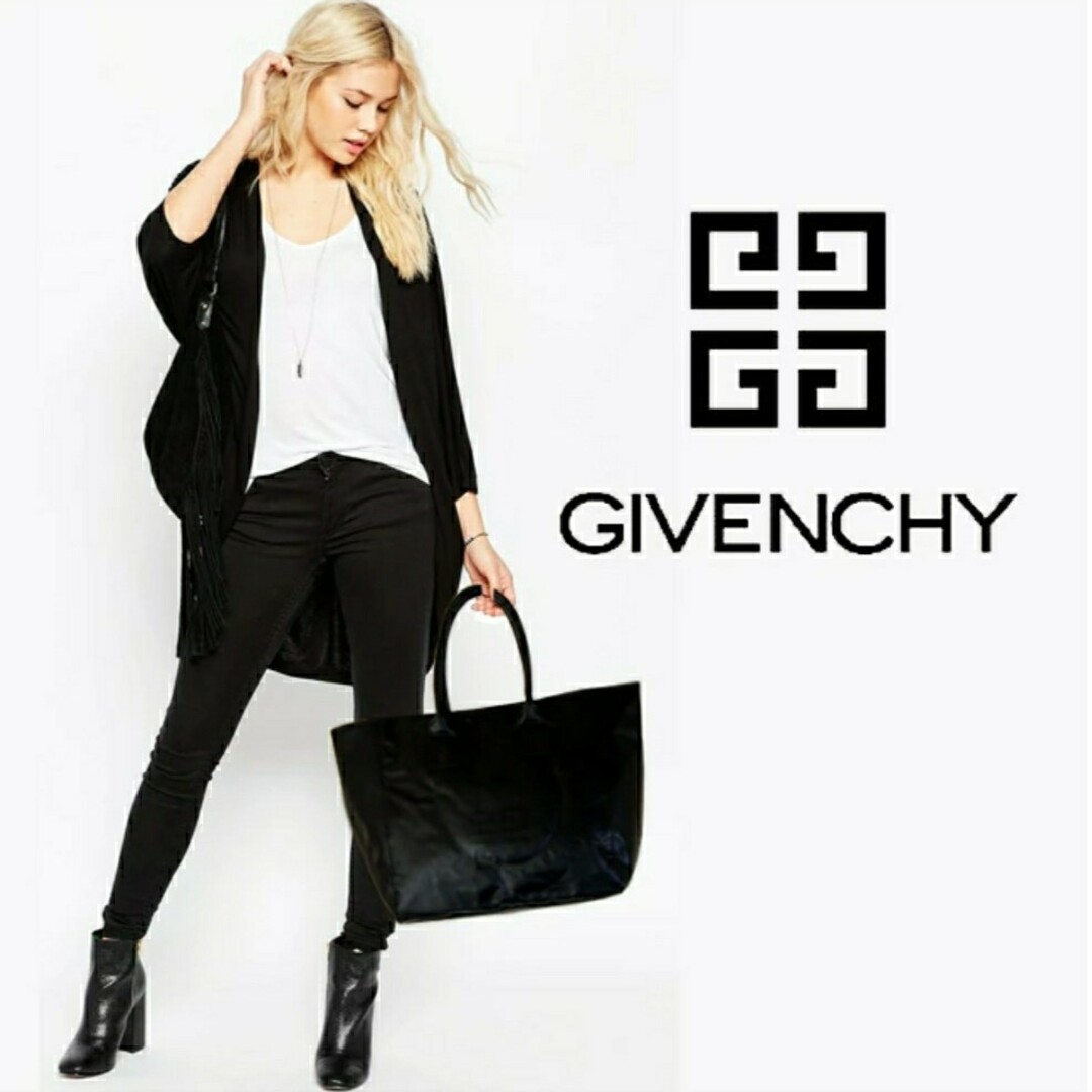 GIVENCHY(ジバンシィ)のGIVENCHYノベルティトートバッグ　ブラック　男女兼用 レディースのバッグ(トートバッグ)の商品写真