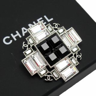 CHANEL - シャネル CHANEL ブローチ メタル シルバー×ブラック レディース 送料無料【中古】 t19302a