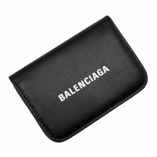 Balenciaga - バレンシアガ BALENCIAGA 三つ折り財布 レザー ブラック ユニセックス 送料無料【中古】 t19304g