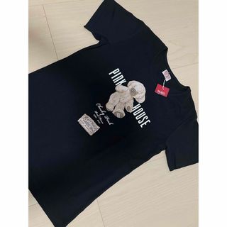 ピンクハウス(PINK HOUSE)の未使用　ピンクハウス チーキーベア　Tシャツ　日本製　黒　Lサイズ　定価9500(Tシャツ(半袖/袖なし))