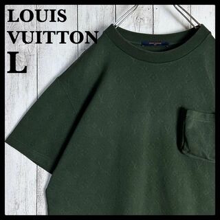 LOUIS VUITTON - 【人気Lサイズ】ルイヴィトン☆モノグラム入りポケットTシャツ オリーブ 入手困難