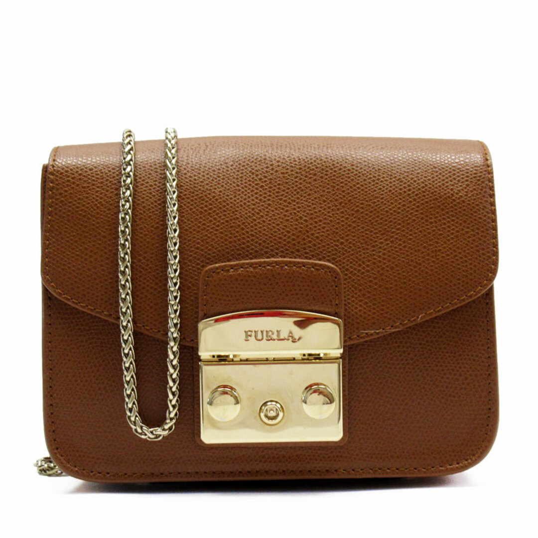 Furla(フルラ)のフルラ Furla 斜め掛けショルダーバッグ レザー ブラウン レディース 送料無料【中古】 t19284j レディースのバッグ(ショルダーバッグ)の商品写真