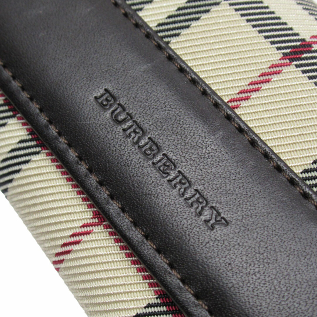 BURBERRY(バーバリー)のバーバリー BURBERRY キーケース キャンバス/レザー ブラウン×ベージュ ユニセックス 送料無料【中古】 t19290a ハンドメイドのファッション小物(キーケース/名刺入れ)の商品写真