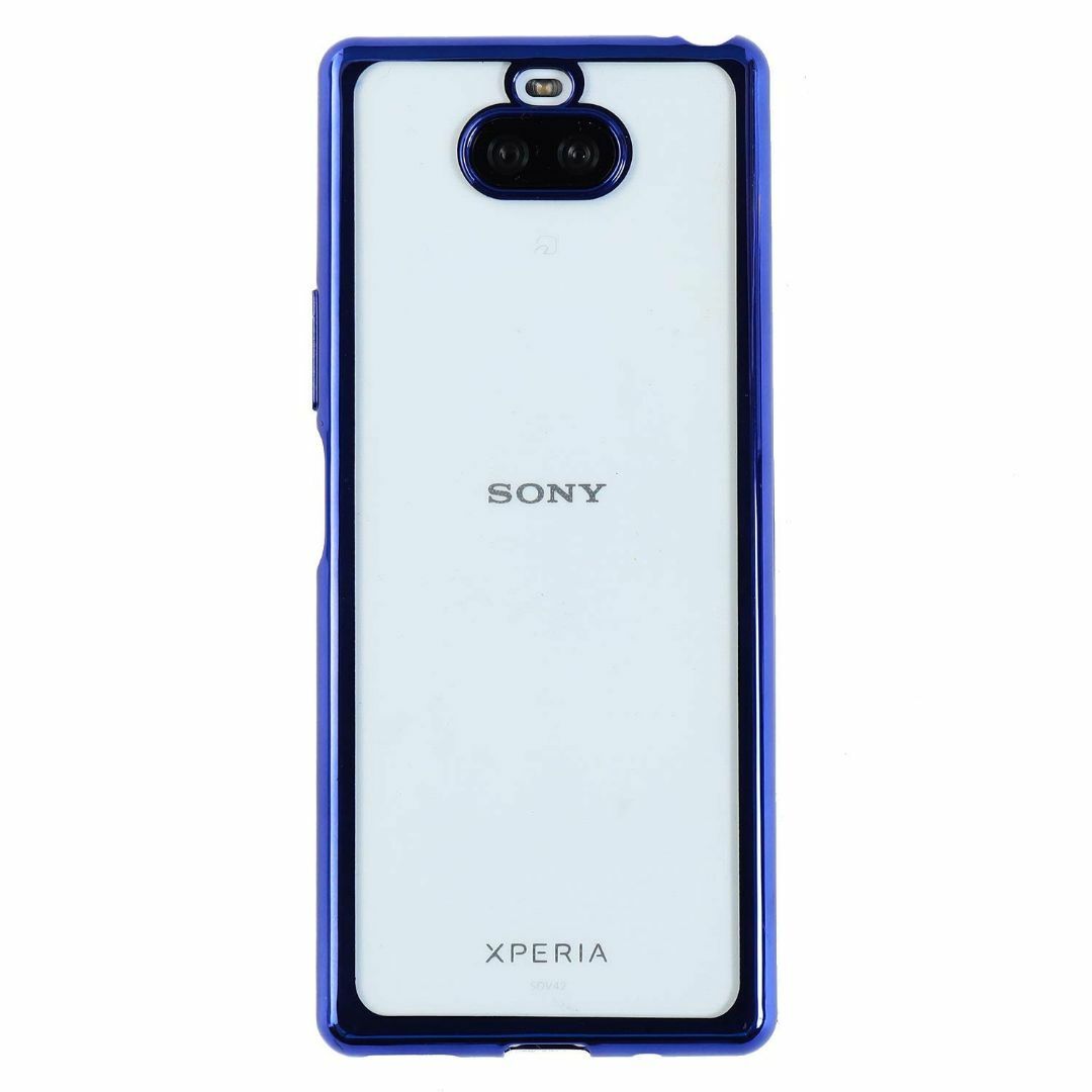 【色:ブルー】Xperia8 ケース TPU color ソフトケース Xper スマホ/家電/カメラのスマホアクセサリー(その他)の商品写真