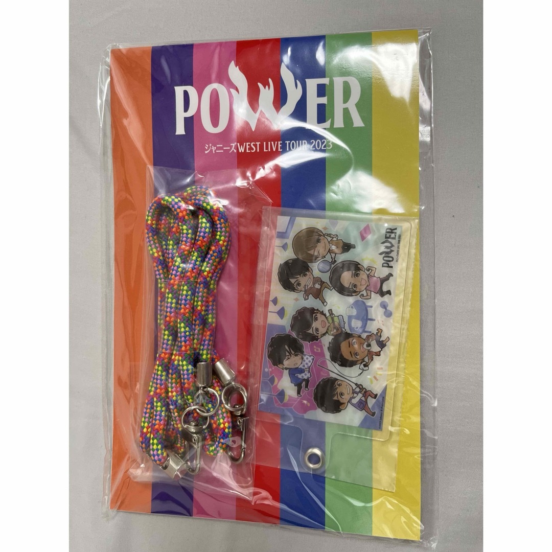 ジャニーズWEST(ジャニーズウエスト)のWEST. POWER ツアーグッズ　スマホストラップ エンタメ/ホビーのタレントグッズ(アイドルグッズ)の商品写真