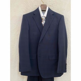 スーツカンパニー(THE SUIT COMPANY)の【新品】春夏物 イタリア製生地使用 メンズ スーツ BB4 3L チェック 紺(セットアップ)