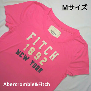 アバクロンビーアンドフィッチ(Abercrombie&Fitch)のアバクロンビー&フィッチ ロゴTシャツ ピンク(Tシャツ(半袖/袖なし))