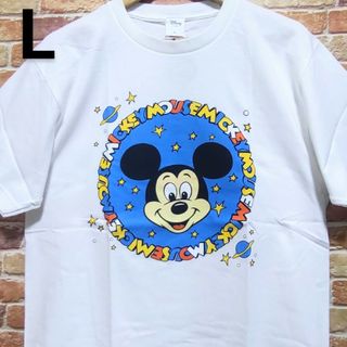 ディズニー(Disney)の【新品】ディズニー ミッキー Tシャツ L ホワイト 上質 ゆるダボ(Tシャツ/カットソー(半袖/袖なし))