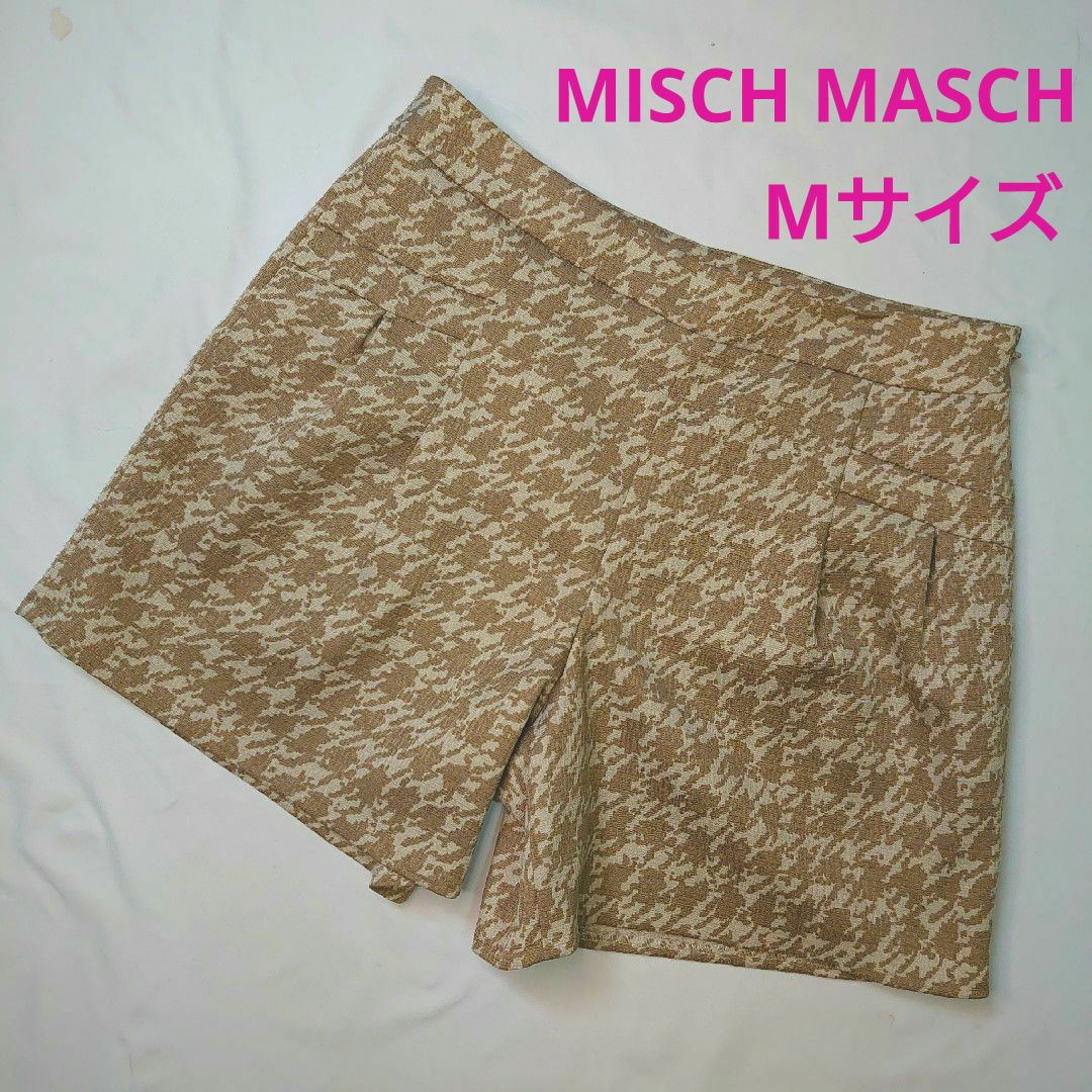 MISCH MASCH(ミッシュマッシュ)のミッシュマッシュ 千鳥格子 ショートパンツ Mサイズ レディースのパンツ(キュロット)の商品写真