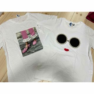 ジョア(Joie (ファッション))の新品２枚セット！韓国系キラキラビジューTシャツ　ゴージャス(Tシャツ(半袖/袖なし))