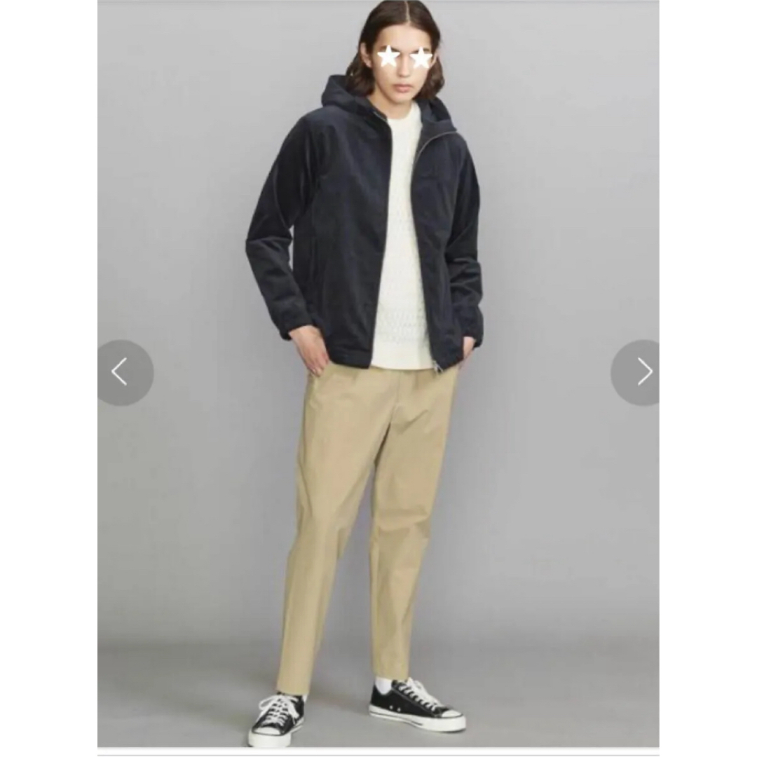 UNITED ARROWS(ユナイテッドアローズ)の【新品】ユナイテッドアローズ＊綿コーデュロイ フード付きジャケットXLネイビー メンズのトップス(パーカー)の商品写真