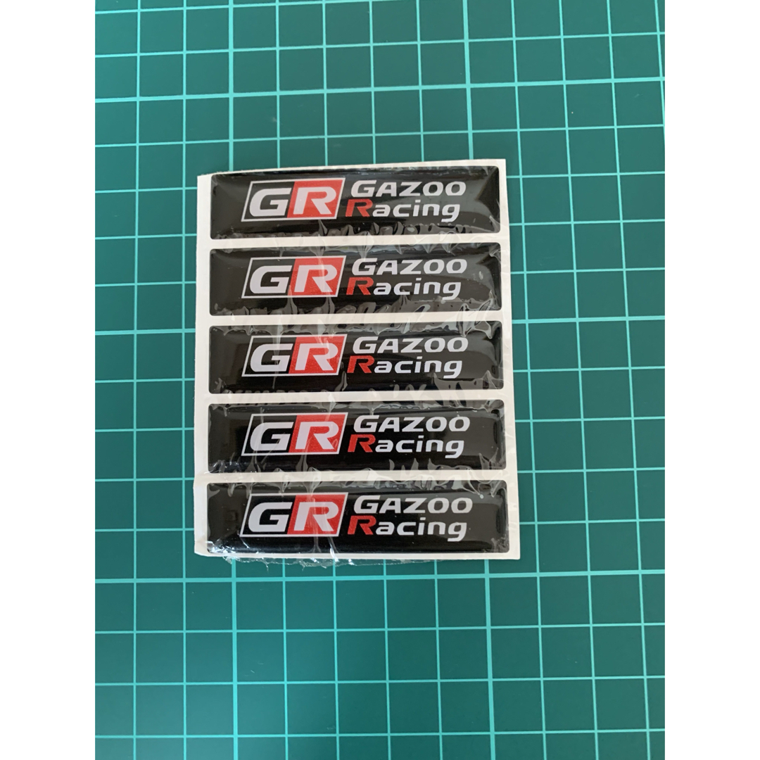 トヨタ(トヨタ)の【5個セット】トヨタ GR GAZOORacing エンブレム ステッカー 自動車/バイクの自動車(車外アクセサリ)の商品写真