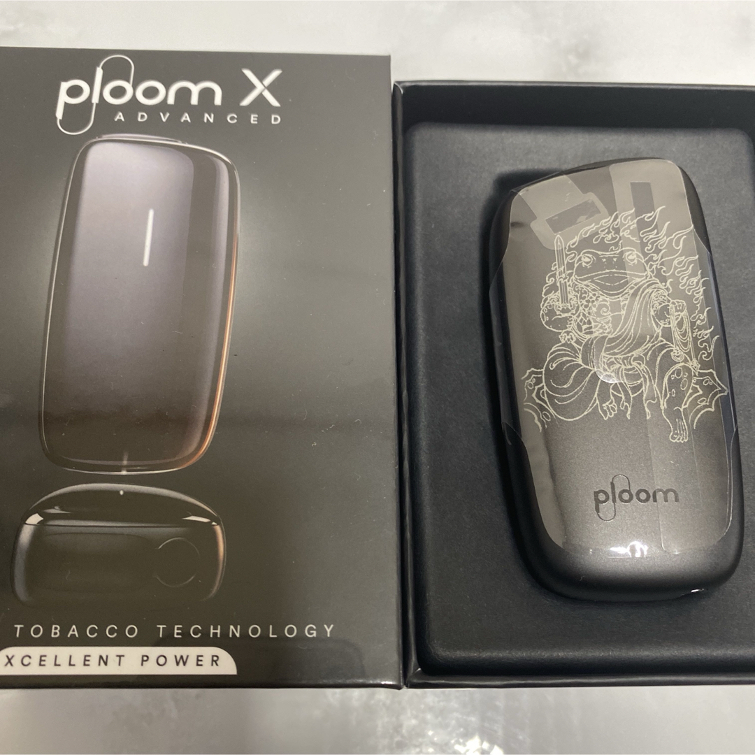 PloomTECH(プルームテック)のカエル 不動明王 デザイン プルームエックス アドバンスド Ploom X 黒 メンズのファッション小物(タバコグッズ)の商品写真