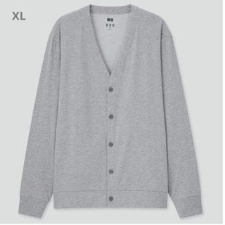 ユニクロ(UNIQLO)のXL ポケット有り433048 エアリズムUVカット  グレー UNIQLO(カーディガン)