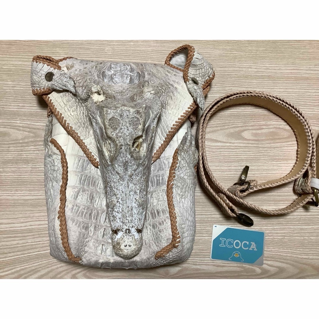 本物 新品 》 ヒマラヤ クロコダイル クロコ 鰐 剥製 ショルダー 本物 新品 》 ヒマラヤ クロコダイル クロコ 鰐 剥製 ショルダー