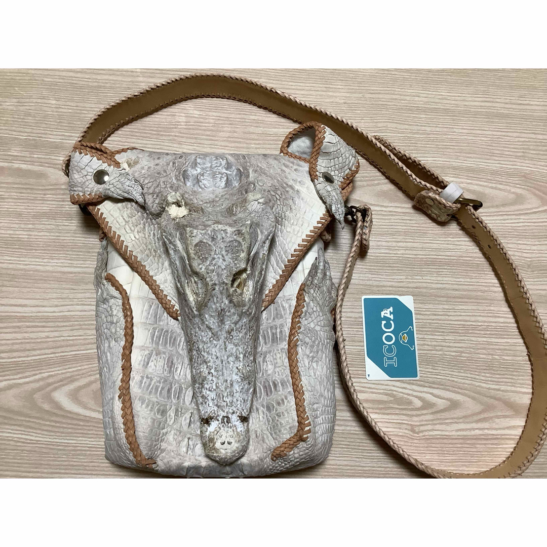 本物 新品 》 ヒマラヤ クロコダイル クロコ 鰐 剥製 ショルダー 本物 新品 》 ヒマラヤ クロコダイル クロコ 鰐 剥製 ショルダー