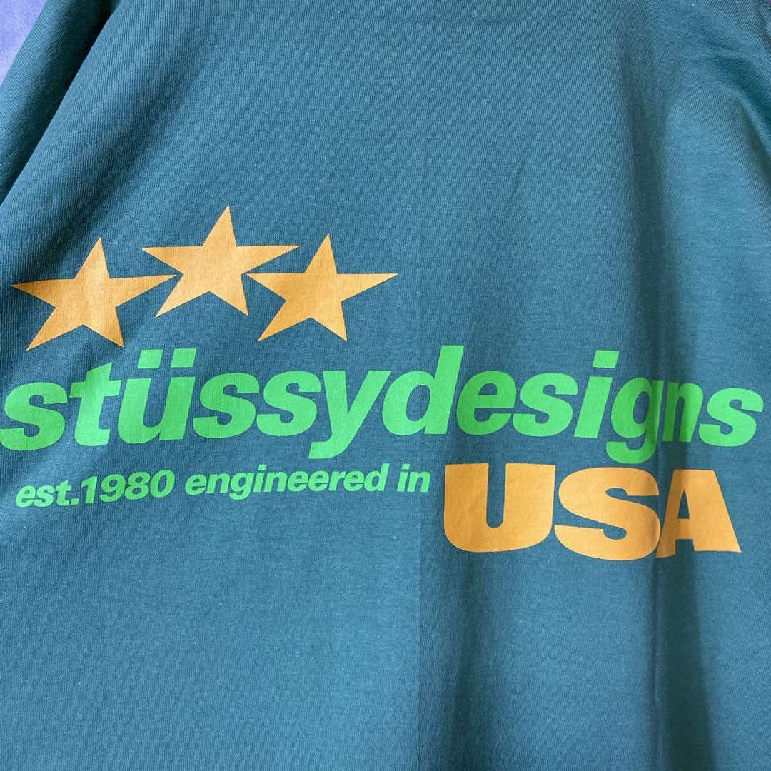 STUSSY(ステューシー)の【タグ付き、希少XL】STUSSY USAバックプリントTシャツ半袖ストリート メンズのトップス(Tシャツ/カットソー(半袖/袖なし))の商品写真