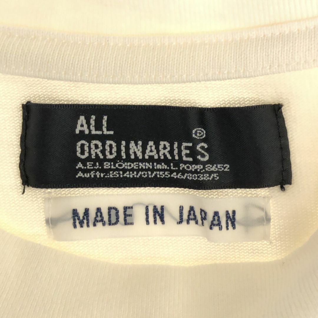 ALL ORDINARIES(オールオーディナリーズ)のALL ORDINARIES オールオーディナリーズ トップス Tシャツ レディースのトップス(Tシャツ(半袖/袖なし))の商品写真