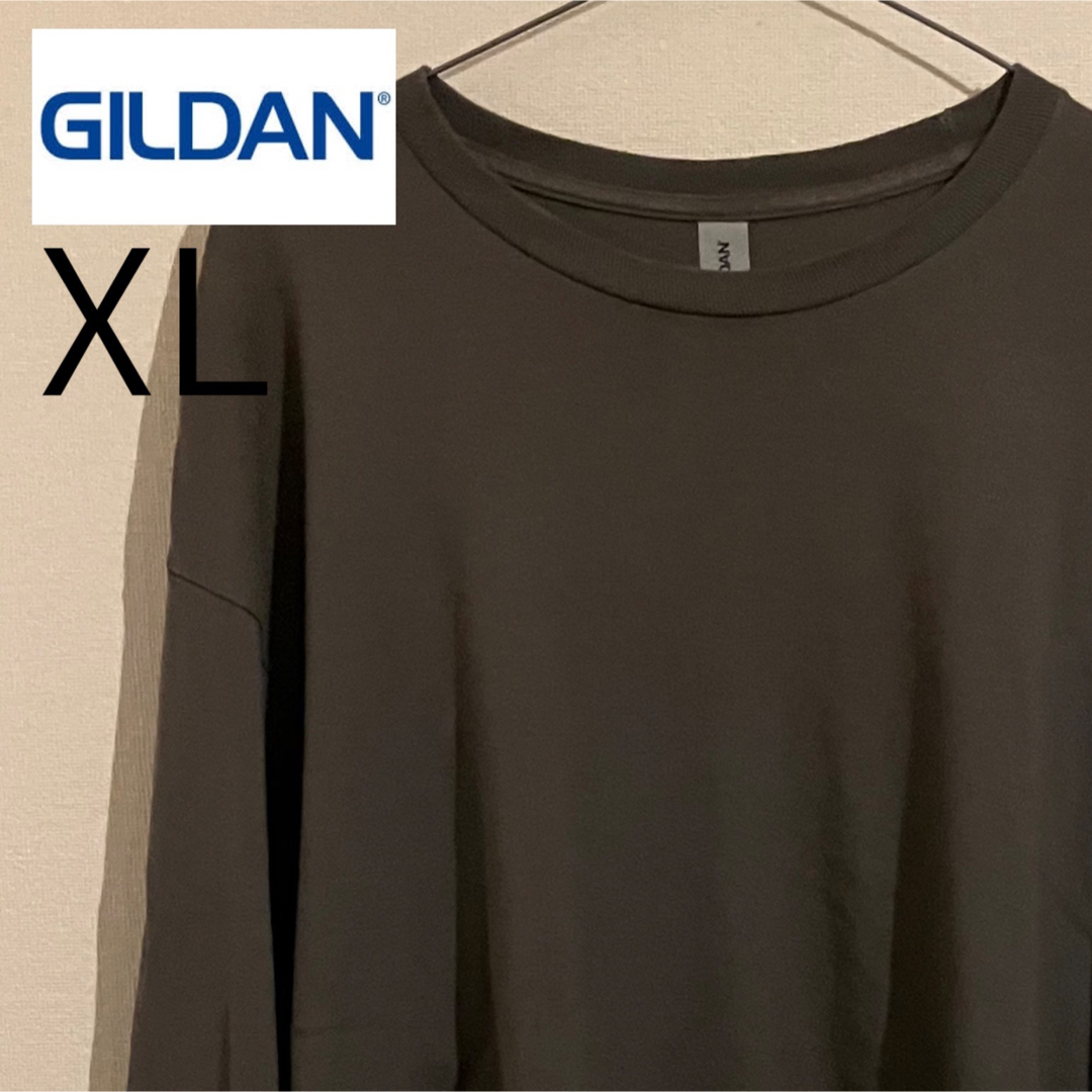 ギルダン GILDAN ロンT ウルトラコットン 6oz クルーネック XL メンズのトップス(Tシャツ/カットソー(七分/長袖))の商品写真