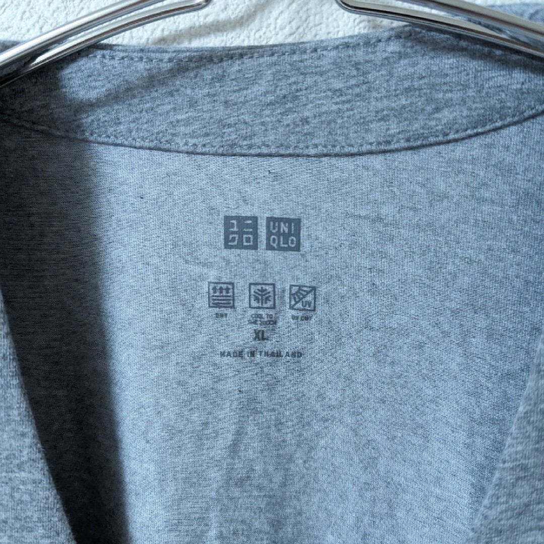 UNIQLO(ユニクロ)のXL ポケット有り 414498 エアリズムUVカット グレー UNIQLO メンズのトップス(カーディガン)の商品写真