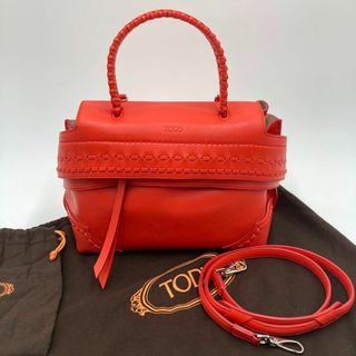 希少✨TOD’S トッズ ウェーブ 2way ショルダーバッグ イントレチャート