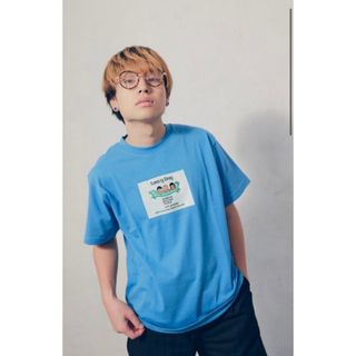 Saucy Dog × ナガスギルイヌ　ゲームTシャツ　マリンブルー(Tシャツ/カットソー(半袖/袖なし))