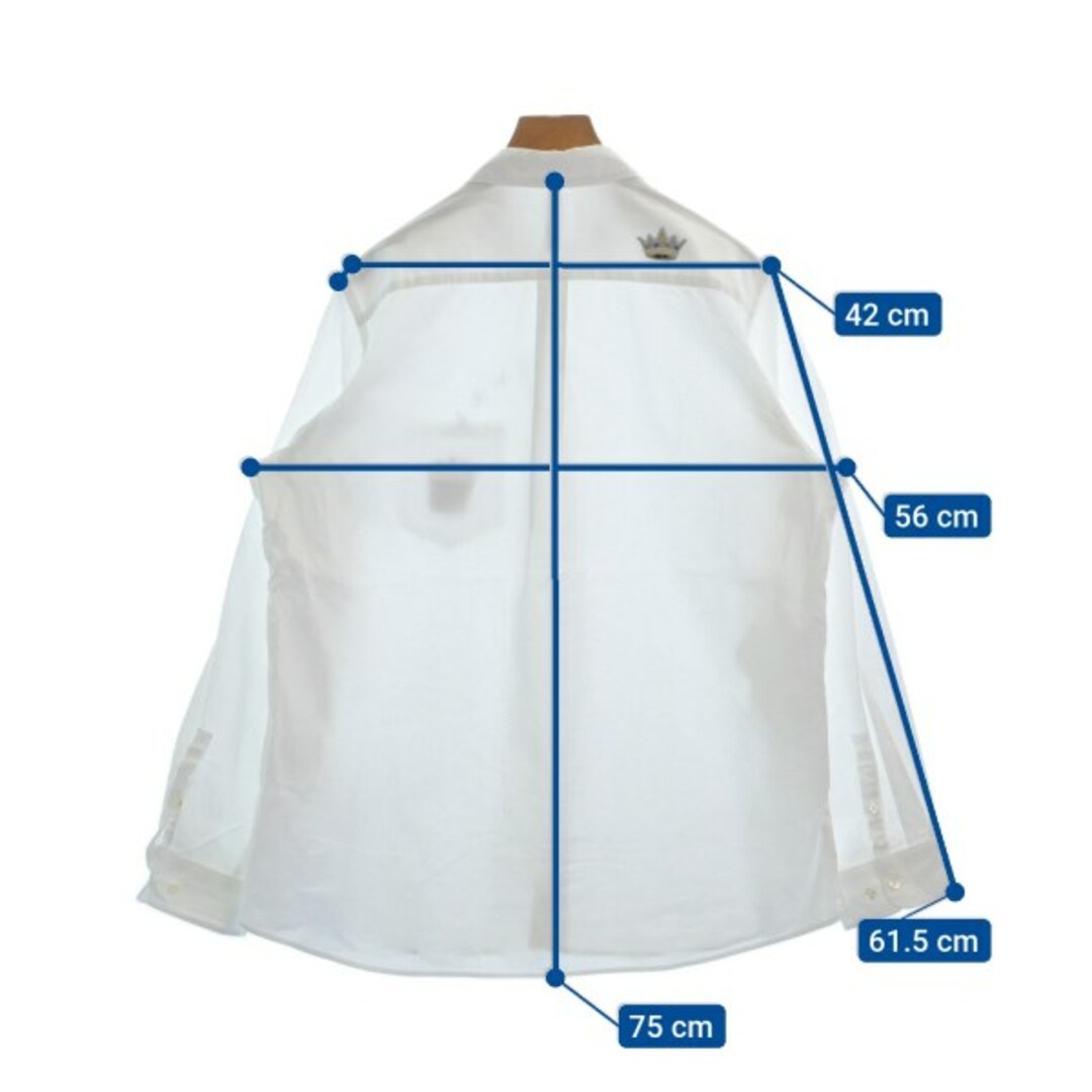 FRAPBOIS(フラボア)のFRAPBOIS フラボア カジュアルシャツ 2(M位) 白 【古着】【中古】 メンズのトップス(シャツ)の商品写真