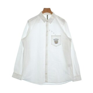フラボア(FRAPBOIS)のFRAPBOIS フラボア カジュアルシャツ 2(M位) 白 【古着】【中古】(シャツ)