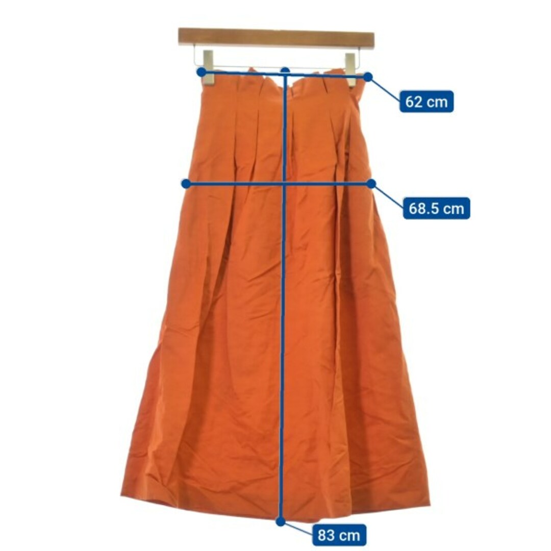 M.MARTIN エムマーティン ひざ丈スカート 2(M位) オレンジ 【古着】【中古】 レディースのスカート(ひざ丈スカート)の商品写真