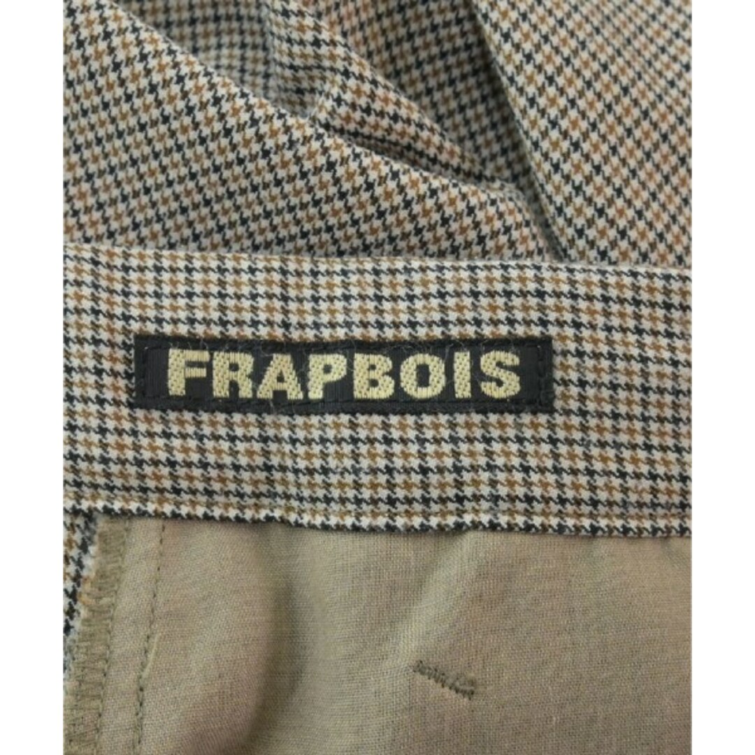 FRAPBOIS(フラボア)のFRAPBOIS パンツ（その他） 0(XS位) ベージュx黒(チェック) 【古着】【中古】 レディースのパンツ(その他)の商品写真