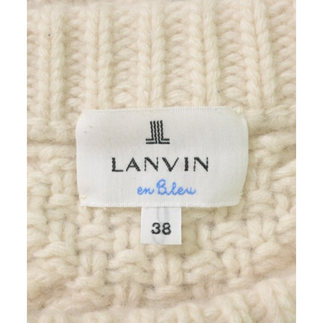LANVIN en Bleu(ランバンオンブルー)のLANVIN en bleu ニット・セーター 38(M位) アイボリー系 【古着】【中古】 レディースのトップス(ニット/セーター)の商品写真