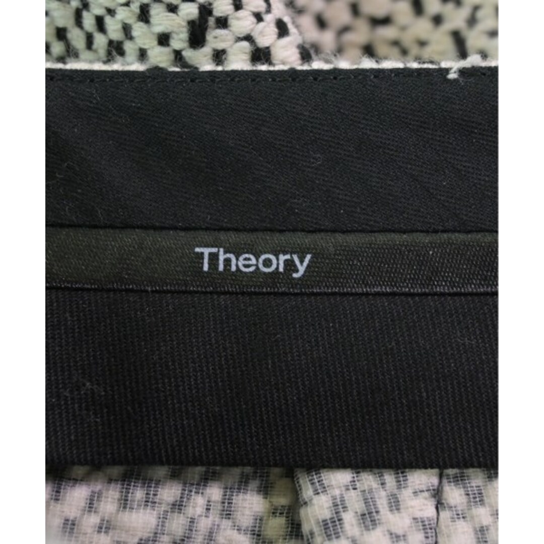 theory(セオリー)のTheory セオリー スラックス 0(S位) ベージュx黒(ミックス) 【古着】【中古】 レディースのパンツ(その他)の商品写真