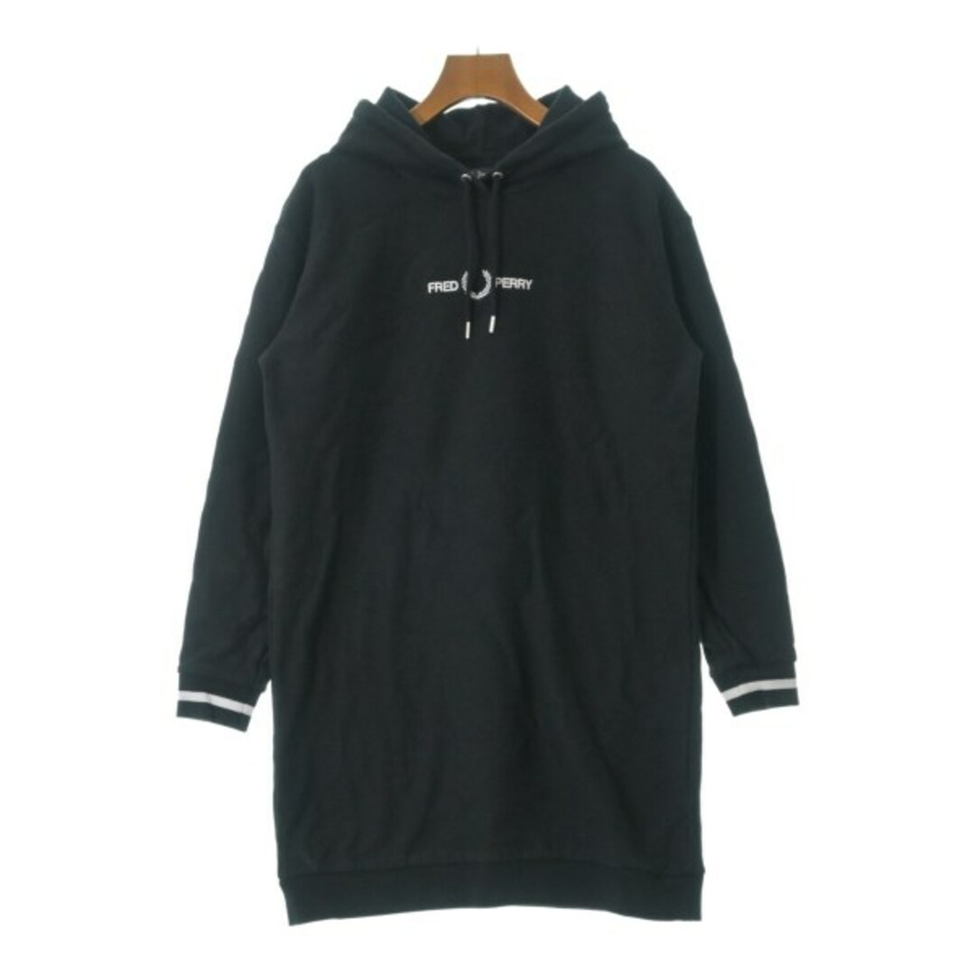 FRED PERRY(フレッドペリー)のFRED PERRY フレッドペリー ワンピース 10(M位) 黒 【古着】【中古】 レディースのワンピース(ひざ丈ワンピース)の商品写真