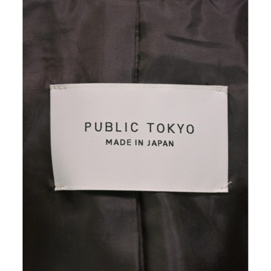 PUBLIC TOKYO(パブリックトウキョウ)のPUBLIC TOKYO テーラードジャケット F グレー(チェック) 【古着】【中古】 レディースのジャケット/アウター(テーラードジャケット)の商品写真