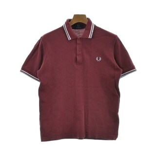 FRED PERRY - FRED PERRY フレッドペリー ポロシャツ 36(S位) 赤 【古着】【中古】