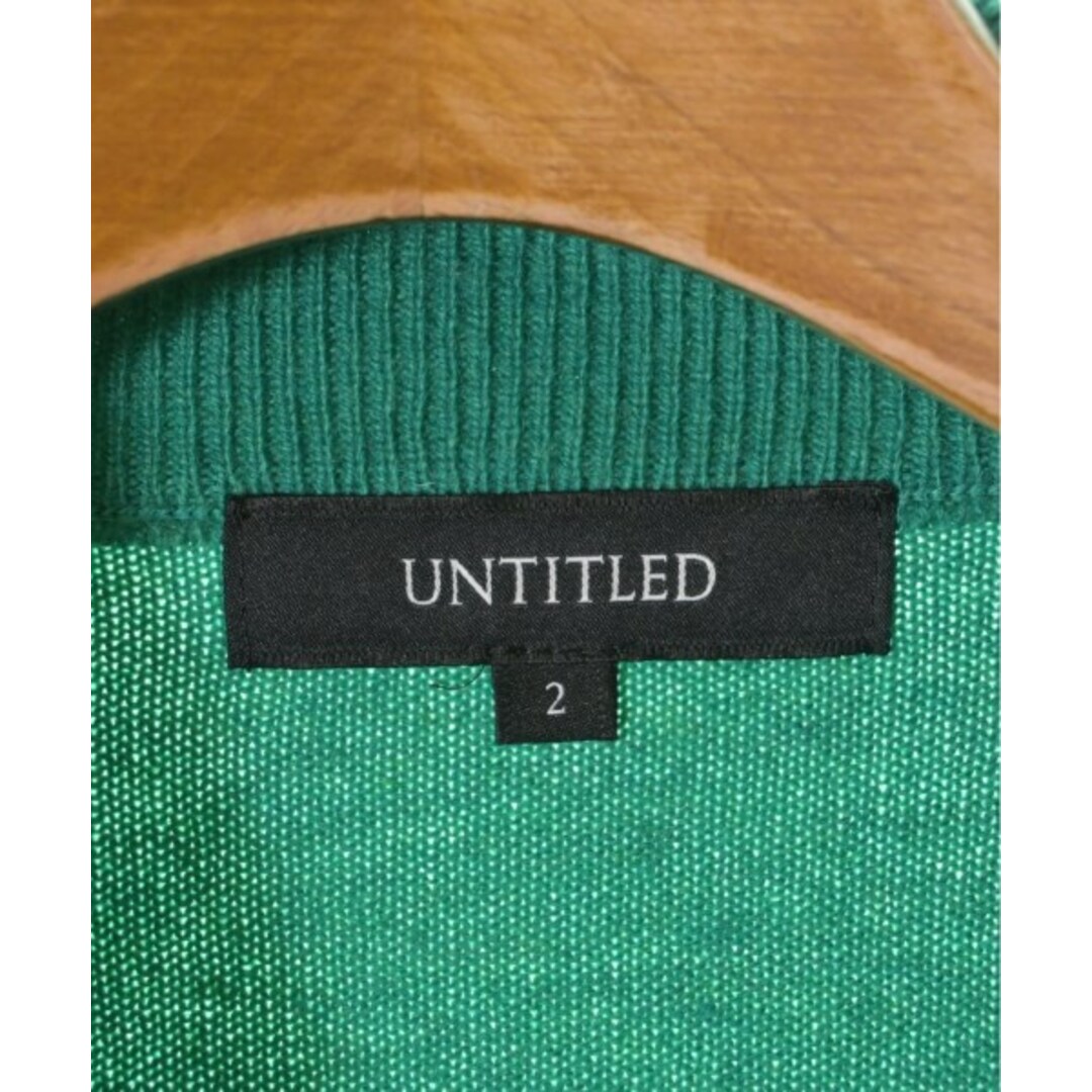 UNTITLED(アンタイトル)のUNTITLED アンタイトル ニット・セーター 2(M位) 緑 【古着】【中古】 レディースのトップス(ニット/セーター)の商品写真