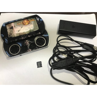 ソニー(SONY)の送料込美品SONY PSP-N1001（PSPgo）+8gbカード(携帯用ゲーム機本体)