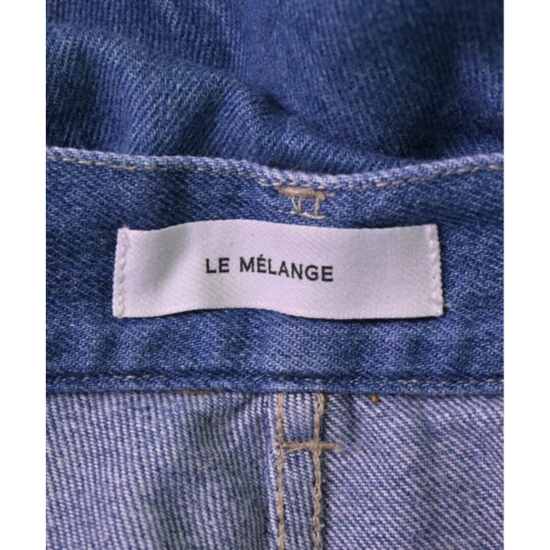 Le Melange ルメランジェ デニムパンツ 2(M位) 青(デニム) 【古着】【中古】 レディースのパンツ(デニム/ジーンズ)の商品写真