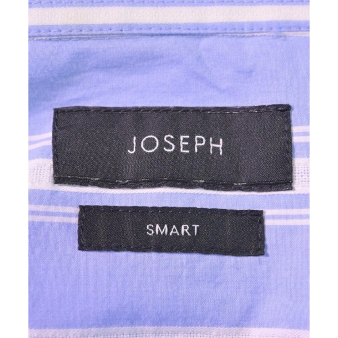 JOSEPH(ジョゼフ)のJOSEPH ジョセフ カジュアルシャツ 40(L位) 青x白(ストライプ) 【古着】【中古】 メンズのトップス(シャツ)の商品写真