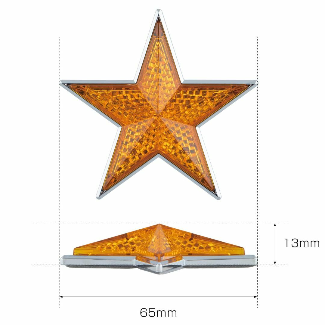 色:クリアージェット イノウエJET INOUEリフレクター 星型 クリアー その他のその他(その他)の商品写真