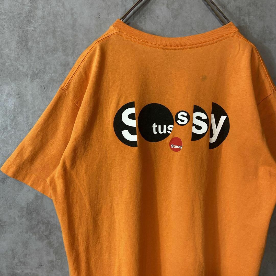 STUSSY(ステューシー)の【usa製、両面プリントロゴ、90s】stussy古着Tシャツ半袖ストリートM メンズのトップス(Tシャツ/カットソー(半袖/袖なし))の商品写真