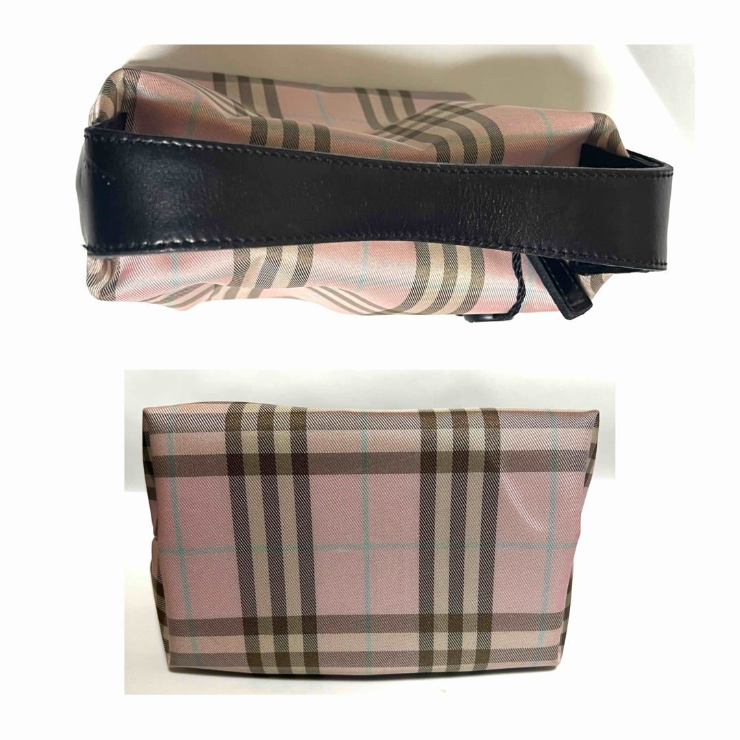 BURBERRY(バーバリー)のBURBERRY ピンクノバチェック  ミニバッグ/ポーチ レディースのバッグ(その他)の商品写真