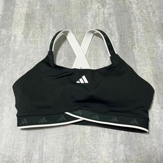 アディダス(adidas)のadidas ブラトップ ヨガウェア ジム ランニング ブラック 黒 Lサイズ(ヨガ)