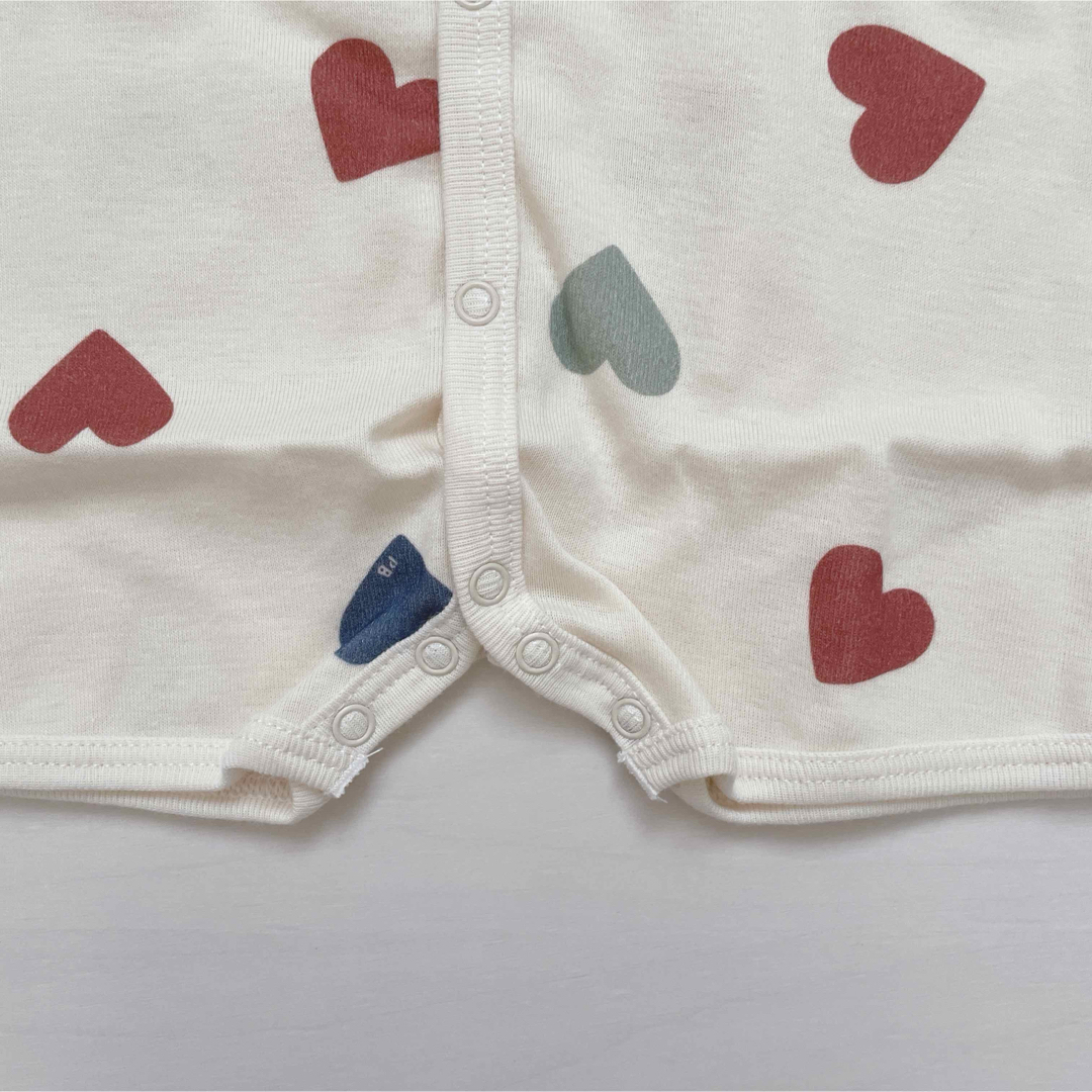 PETIT BATEAU(プチバトー)のma様専用！プチバトー　プリントショートロンパース　12m キッズ/ベビー/マタニティのベビー服(~85cm)(ロンパース)の商品写真