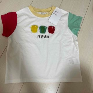 アプレレクール(apres les cours)の新品タグ付き！アプレレクール　パプリカ刺繍半袖Tシャツ(Tシャツ/カットソー)