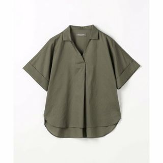 アデイインザライフ(a day in the life)の【OLIVE】コットンサテン スキッパー半袖シャツ <A DAY IN THE LIFE>(シャツ/ブラウス(長袖/七分))